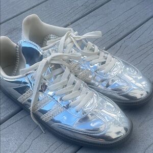 Adidas Wales Bonner Silver Metallic Sneakers